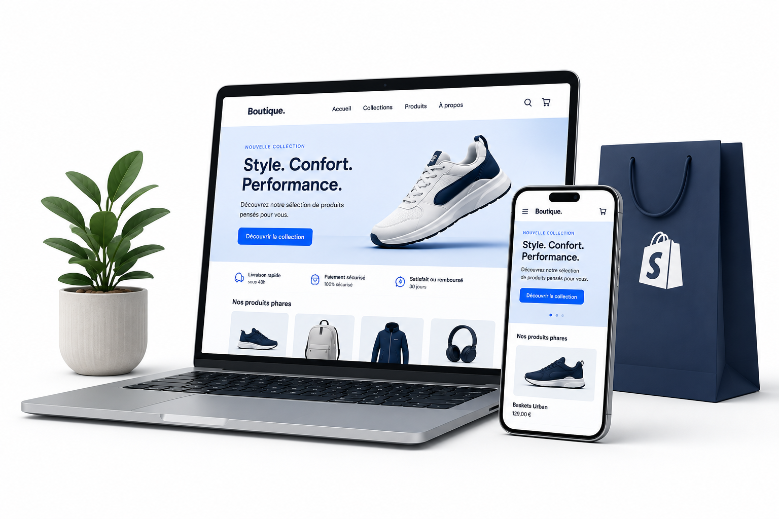 Boutique Shopify clé en main
