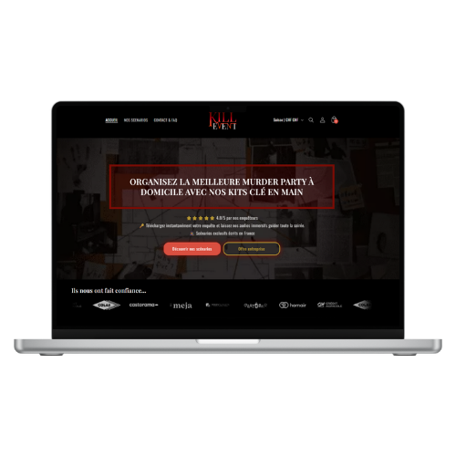 Prototype boutique en ligne Shopify
